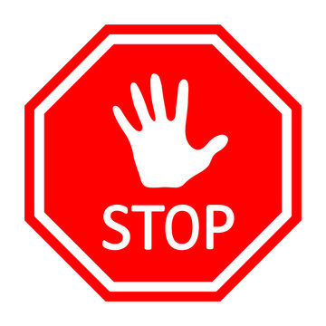 Traffic stop sign - Vector EPS10