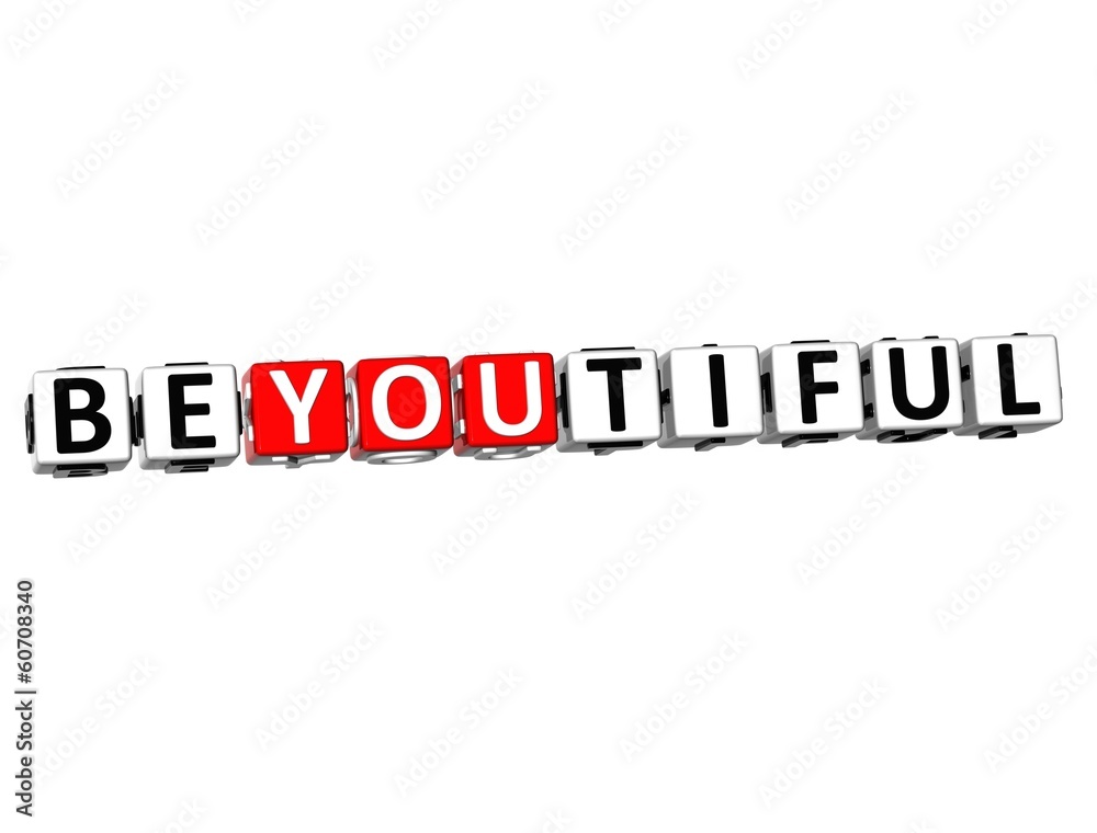 Fototapete 3d beyoutiful button click here block text