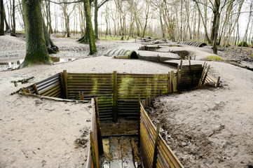 WW1 Trenches, Sanctuary Wood, Ypres, Belgium