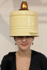 Woman with bucket