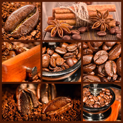 Collage of coffee.