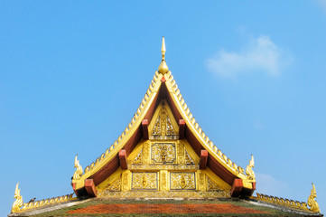 Obraz premium Roof gable temple in Thai style