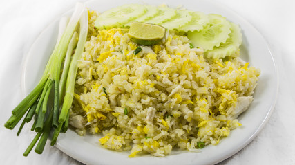 Fried rice with crab