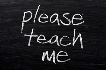 Obraz premium Please Teach Me Education Concept