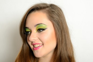 Obraz premium Young smiling girl