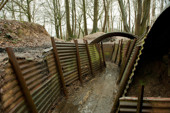 WW1 Trenches, Sanctuary Wood, Ypres, Belgium