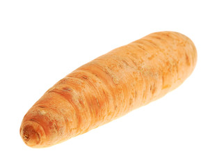 Unpeeled carrot isolated