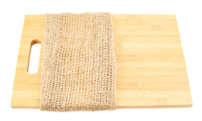 Wooden cutting board isolated