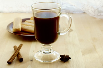 Coffee in glass