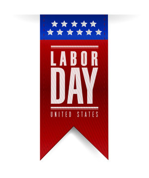 labor day banner sign illustration design