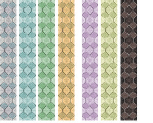 Mosaic seamless pattern different colors