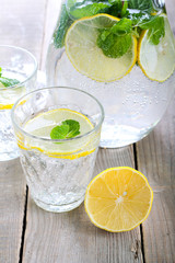 Lemon and mint fizz