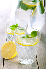 Lemon and mint fizz