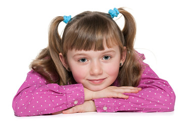 Rest of a thoughtful girl