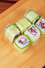 cucumber sushi rolls