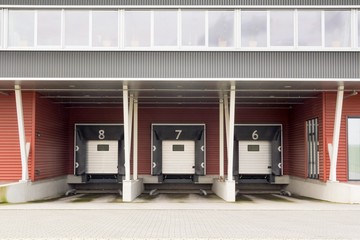 Loading docks for trucks