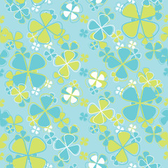 vector seamless pattern flowers