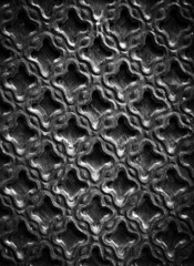 Carved wood texture in black and white