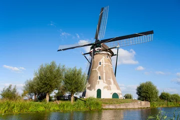 Wall murals Artistic monument Dutch windmill