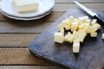 slices of homemade butter