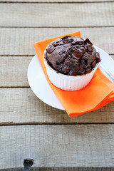 flavored chocolate cupcake