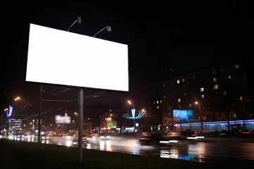 Foto op Plexiglas Leeg reclamebord, & 39 s nachts © danr13