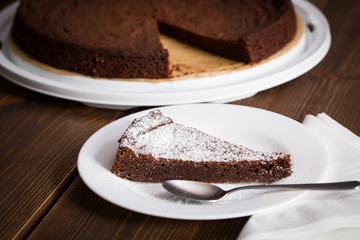 Homemade chocolate blackout cake