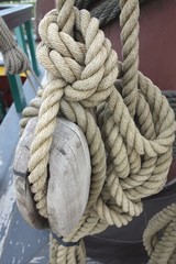 Fototapeta na wymiar knotted rope