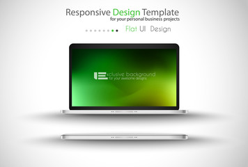 Infographic Design Template with modern flat style. 