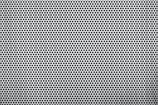 nahtlos Hintergrund, Tapete - schwarze Lochplatte, Lochblech - Vektor  Design Stock-Vektorgrafik