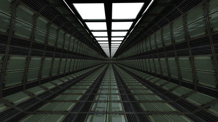 Futuristic corridor