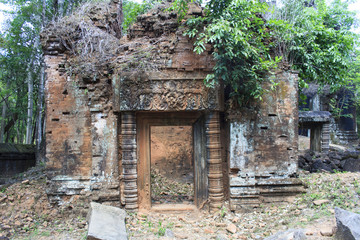 Ancient Ruins In The Jungle, Angkor Wat Cambodia