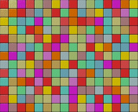 Small tiles granular mosaic with different colors © triberic