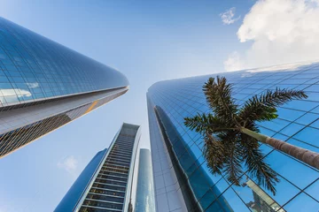 Gordijnen Skyscrapers in Abu Dhabi, UAE © Oleg Zhukov