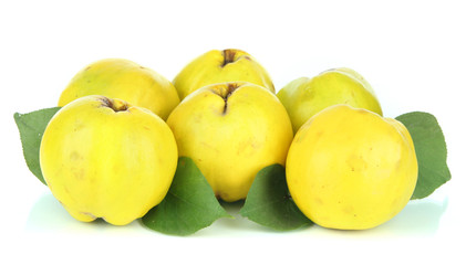 Sweet quinces isolated on white