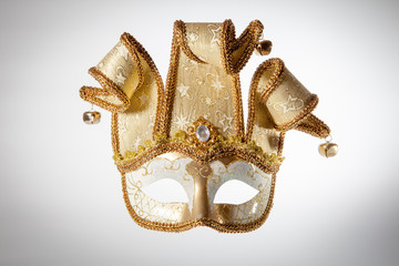 Isolated venetian carnival mask - 60728163