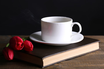 Cup of hot coffee