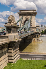 The Szechenyi Chain Bridge is a beautiful, decorative suspension
