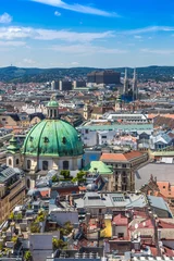 Fotobehang Panorama of Vienna from St. Stephen's Cathedral © Sergii Figurnyi