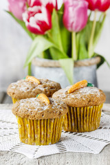 Muffins with carrot