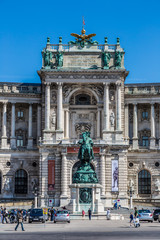 Naklejka premium Vienna Hofburg Imperial Palace at day, - Austria