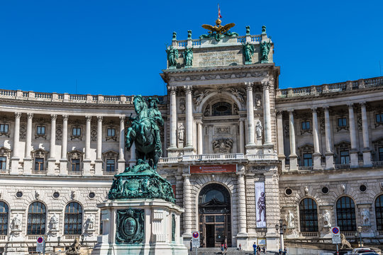Vienna Hofburg Imperial Palace at day, - Austria