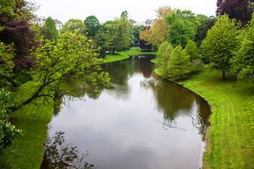 Obraz premium View of Stadspark (City park) in Atwerp, Belgium