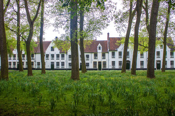 Beguinage (monastery) in Bruges, Belgium