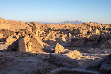 Fototapeta na wymiar Starożytne miasto Bam, uszkodzone przez 2003 trzęsienia ziemi (marzec 2013 r.)