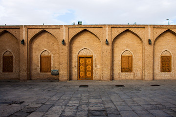 Courtyard of Jameh Mosque in Yazd, Iran.