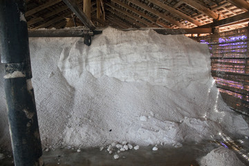 Storage of a salt near Kampot, Cambodia