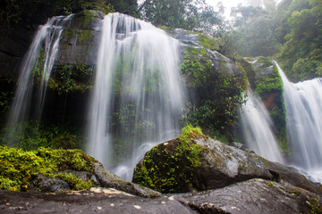 Tat Tha Jet waterfall on Bolaven plateau in Laos
