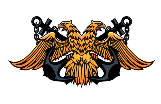 Maritime emblem with double headed eagle