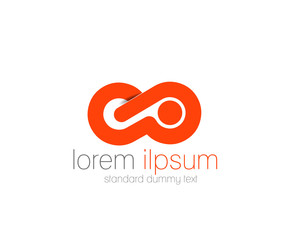 Fototapeta premium Symbol of Infinite, isolated vector design